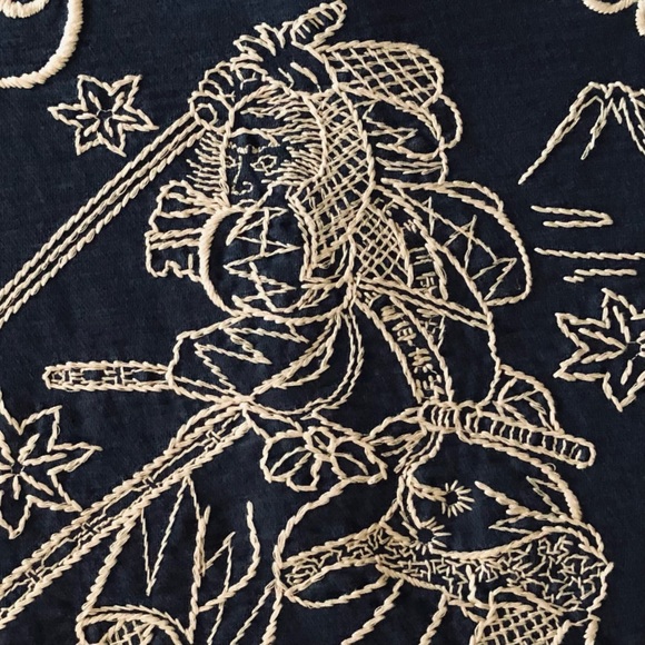 Lucky Brand Hoodie NWOT Jacket Embroidered Yokosuka Sweatshirt Size Small - Picture 4 of 12